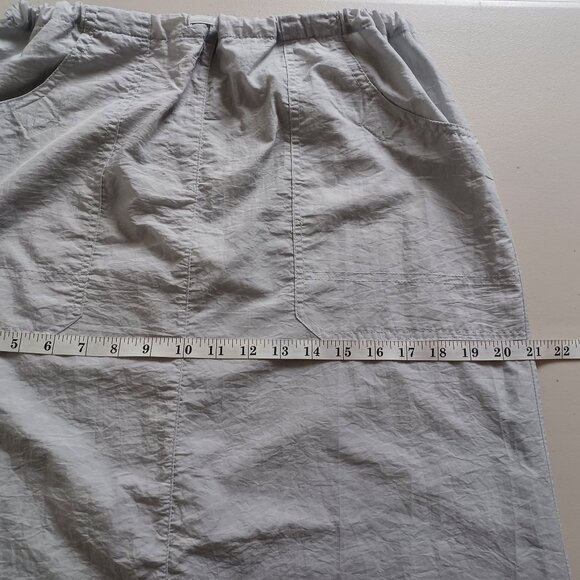 Drawstring-hem Parachute Maxi Skirt - Picture 12 of 16